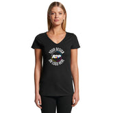 AS Colour Wo's Bevel V Neck Tee 4010